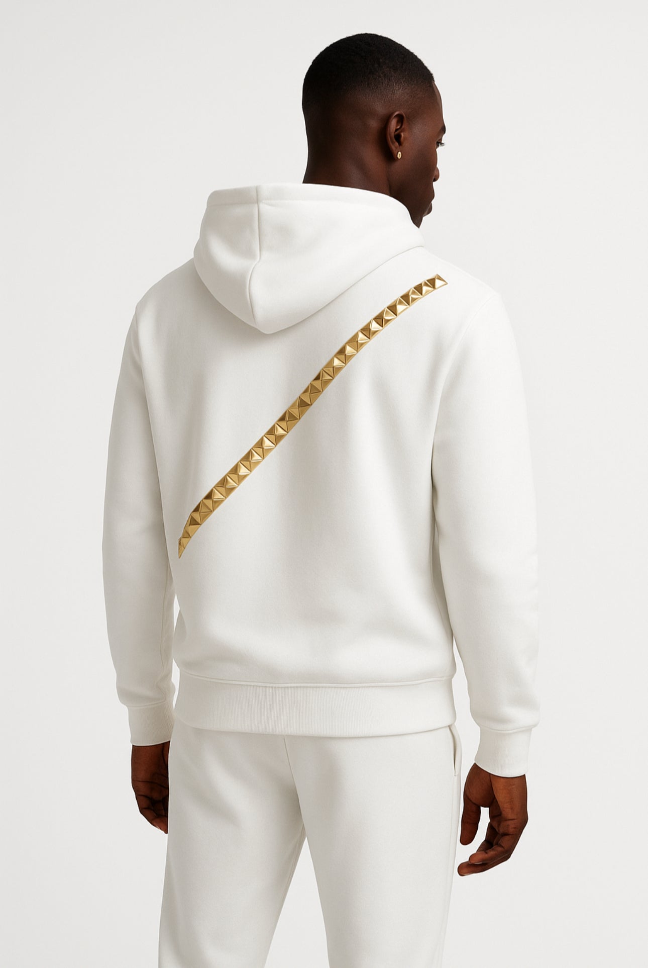 The Dynasty Elite Jogger Set — Ivory Prestige & Royal Gold
