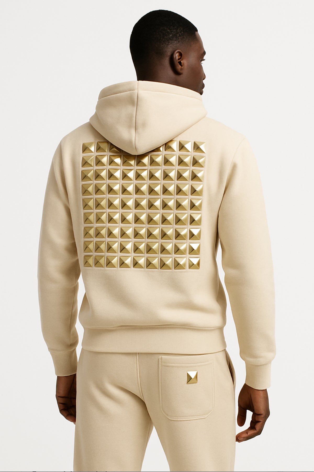 The Dynasty Luxe Jogger Set — Ivory & Royal Gold