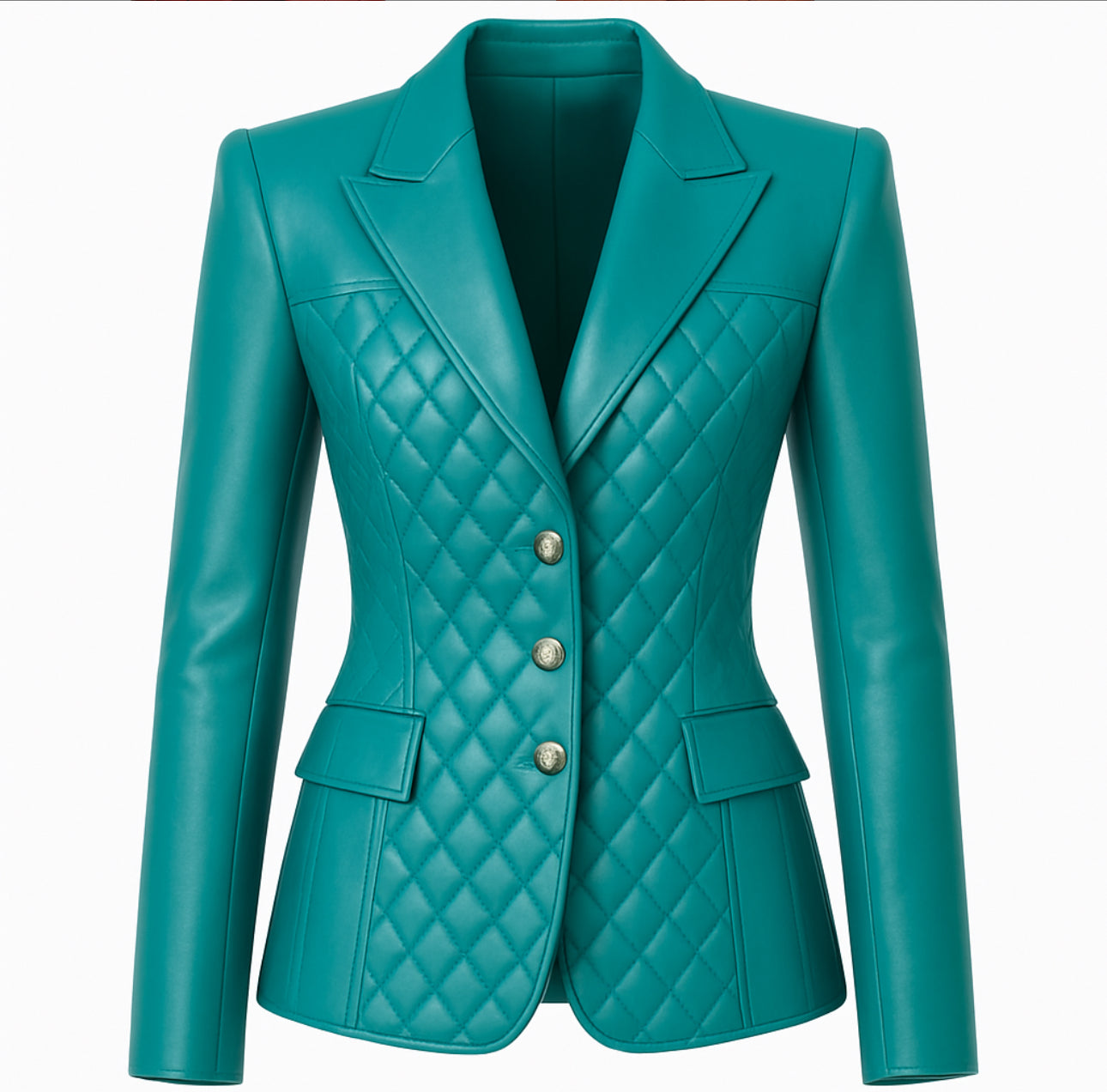 Farrah Privé Blazer – Sculpted Gold Edition (Crafted to Order)