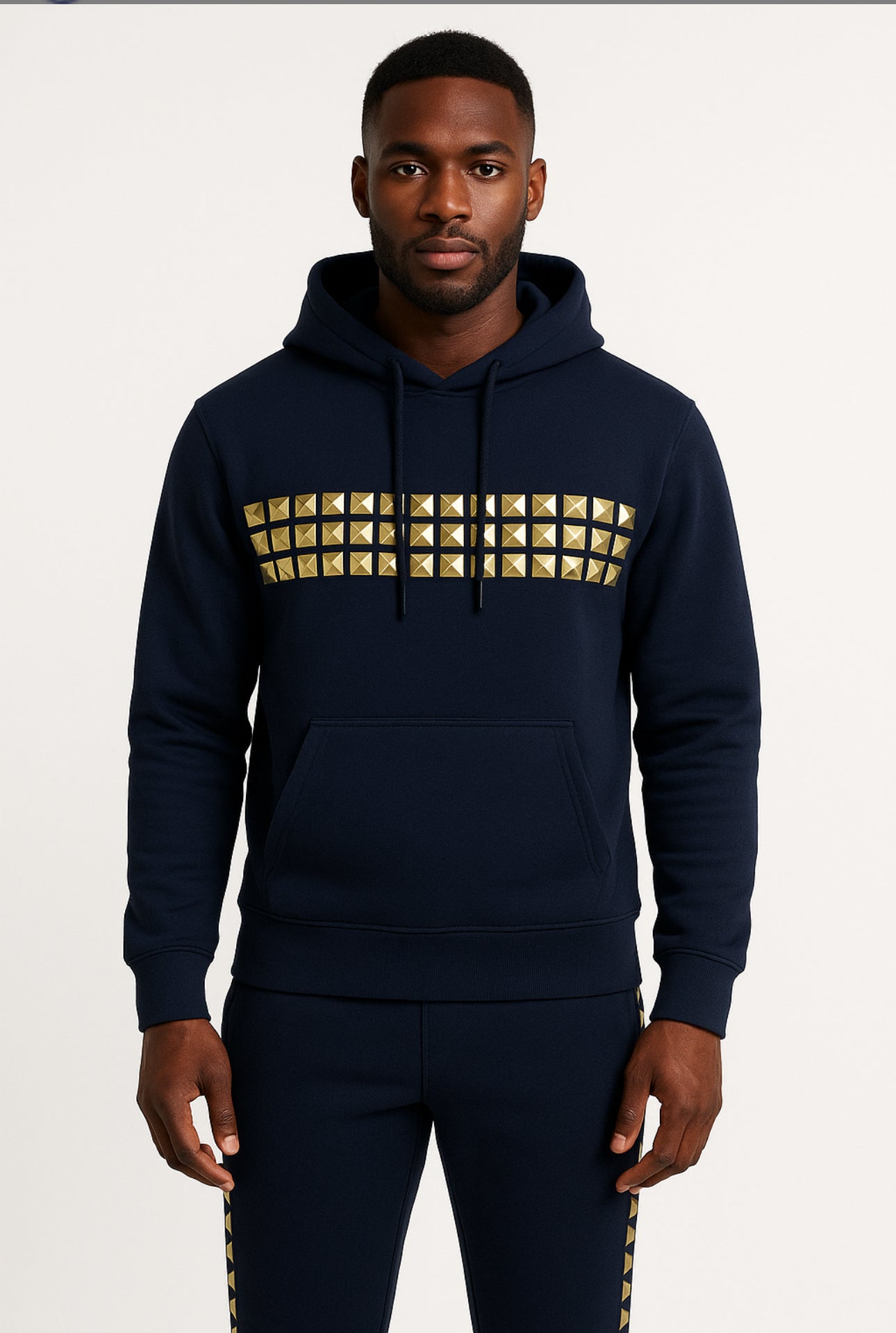 The Dynasty Elite Jogger Set — Midnight Noir & Royal Gold