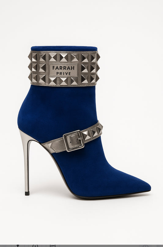 The Gilded Muse Bootie — Sapphire Edition