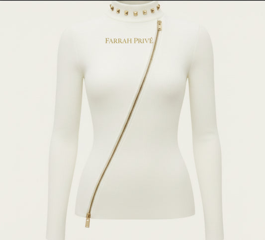 Farrah Privé™ Élan Luxe Sweater — Ivory Élan