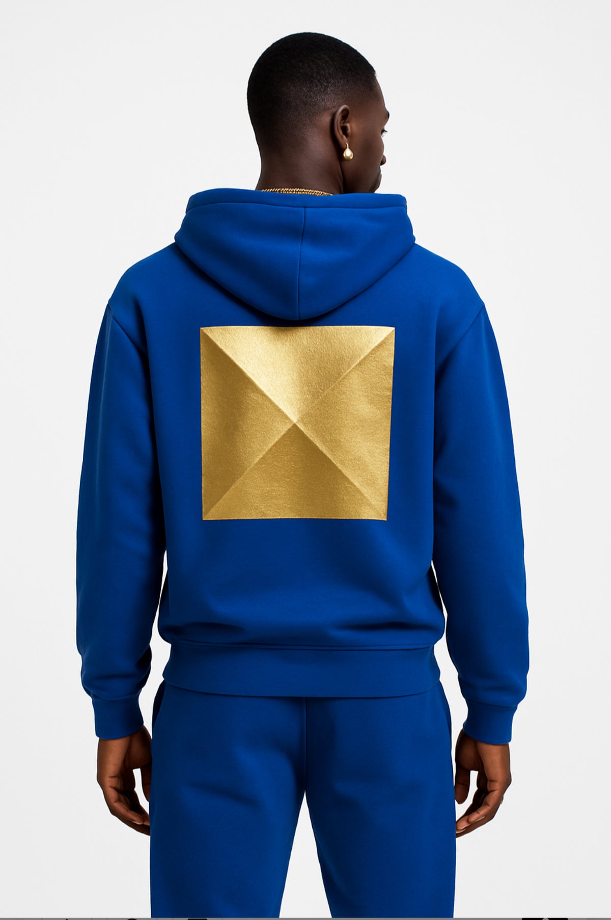 The Dynasty Luxe Jogger Set — Royal Blue & Royal Gold