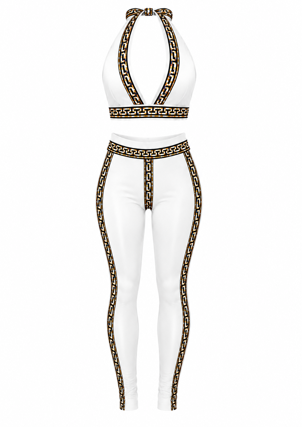 Farrah Privé™  White Signature Greek Key Set