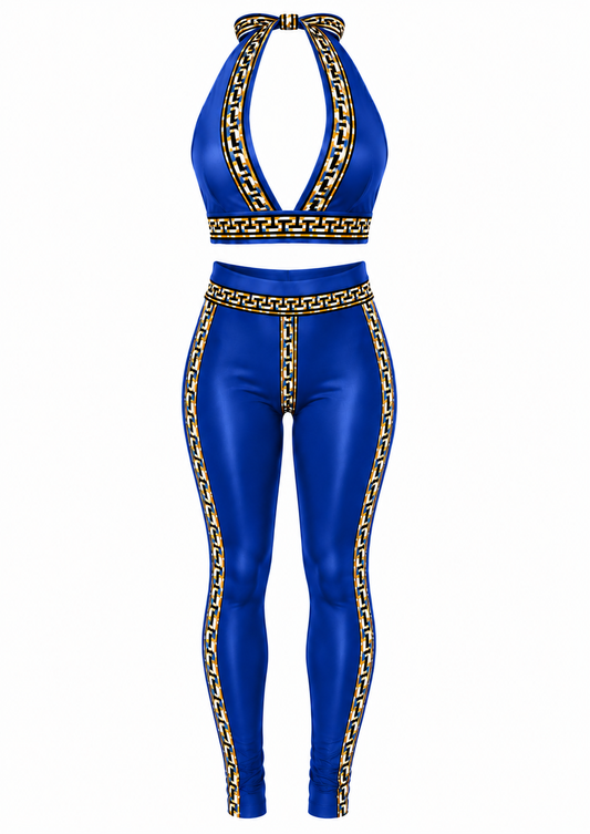 Farrah Privé™ Royal Blue Signature Greek Key Set