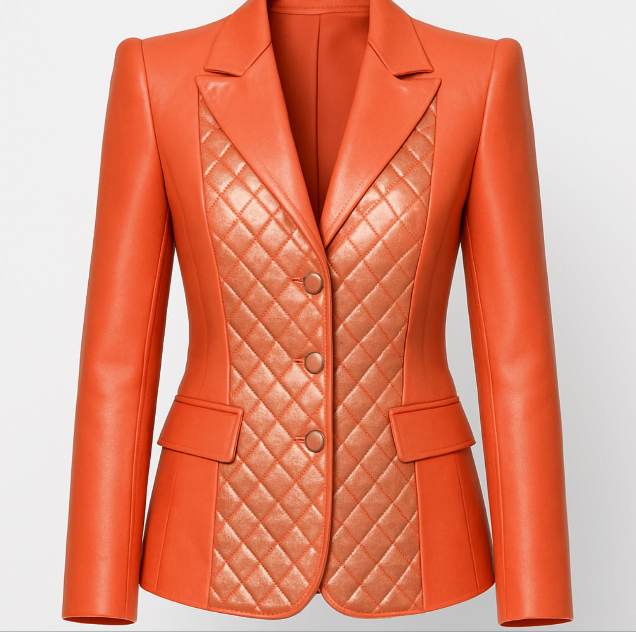 Farrah Privé Blazer – Sculpted Gold Edition (Crafted to Order)