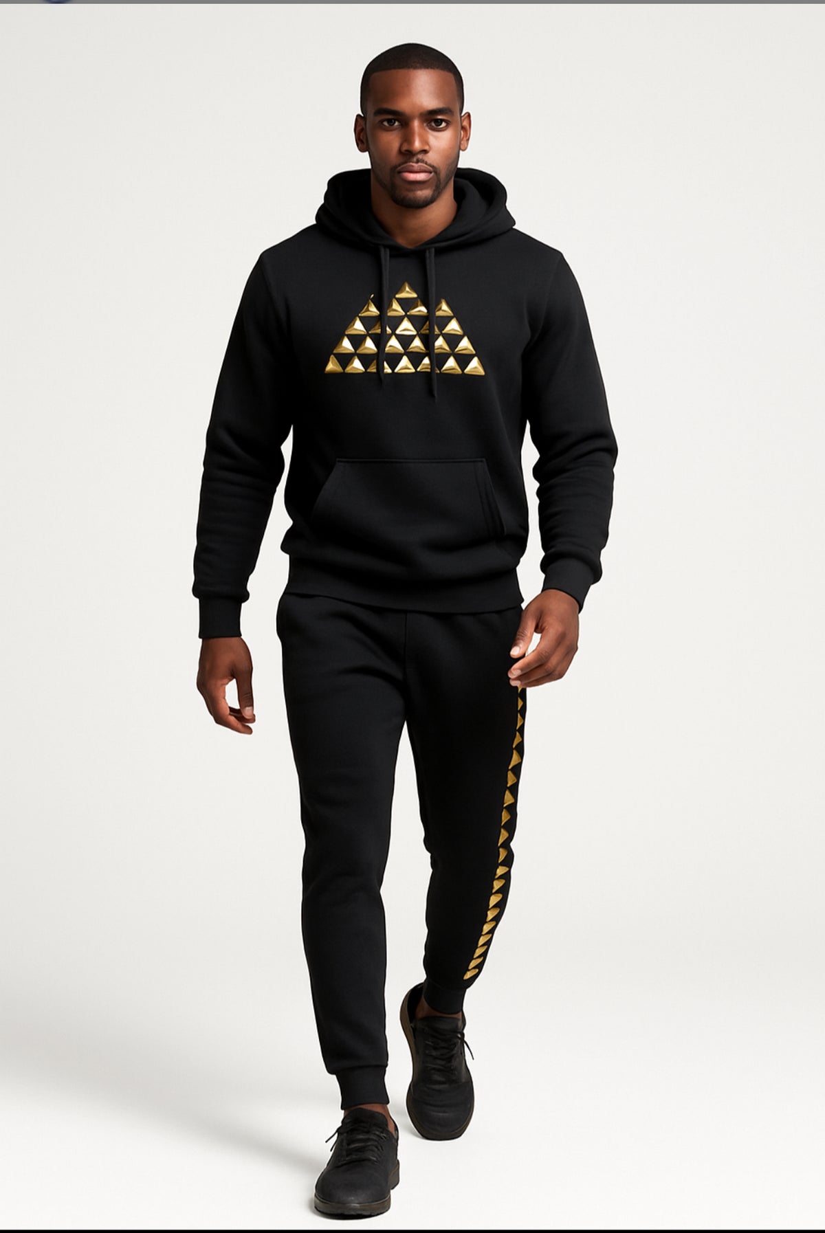 The Dynasty  Jogger Set — Noir Royal Gold