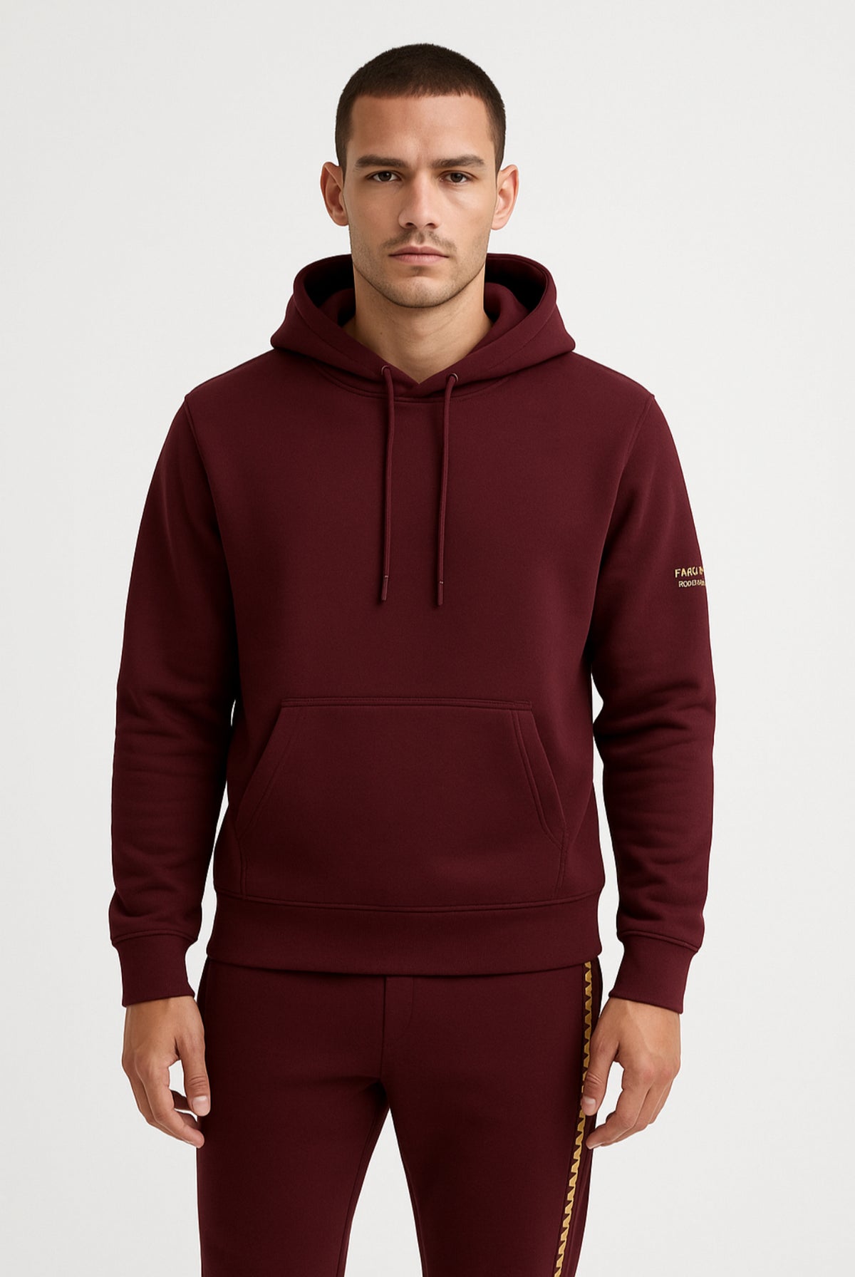 Dynasty Luxe Jogger Set in Burgundy