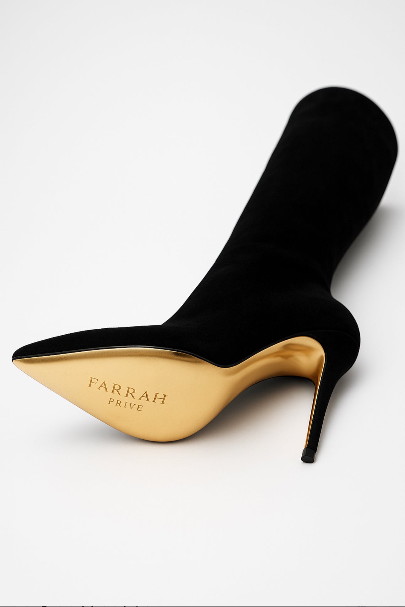 The Gilded Icon Boot — Black & Gold