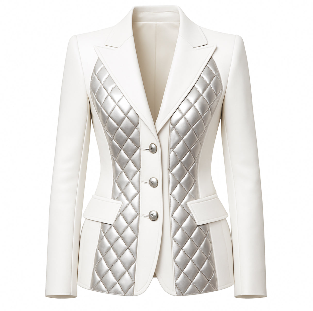 Farrah Privé Blazer – Sculpted Gold Edition (Crafted to Order)
