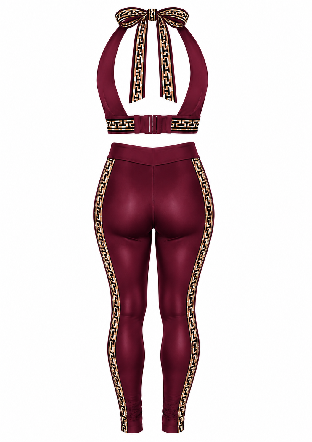 Farrah Privé™ Burgundy Signature Greek Key Set