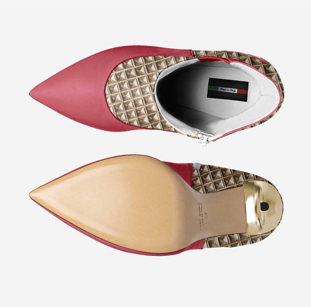 Farrah Privé™ Italian leather designer heels detail