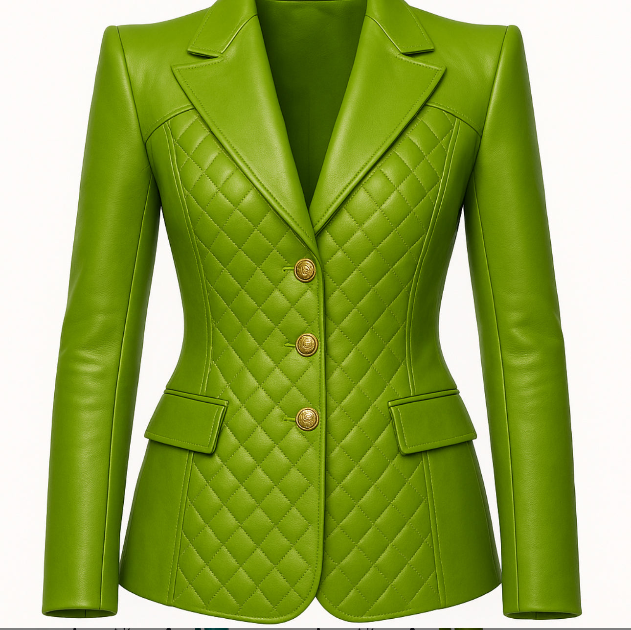 Farrah Privé Blazer – Sculpted Gold Edition (Crafted to Order)