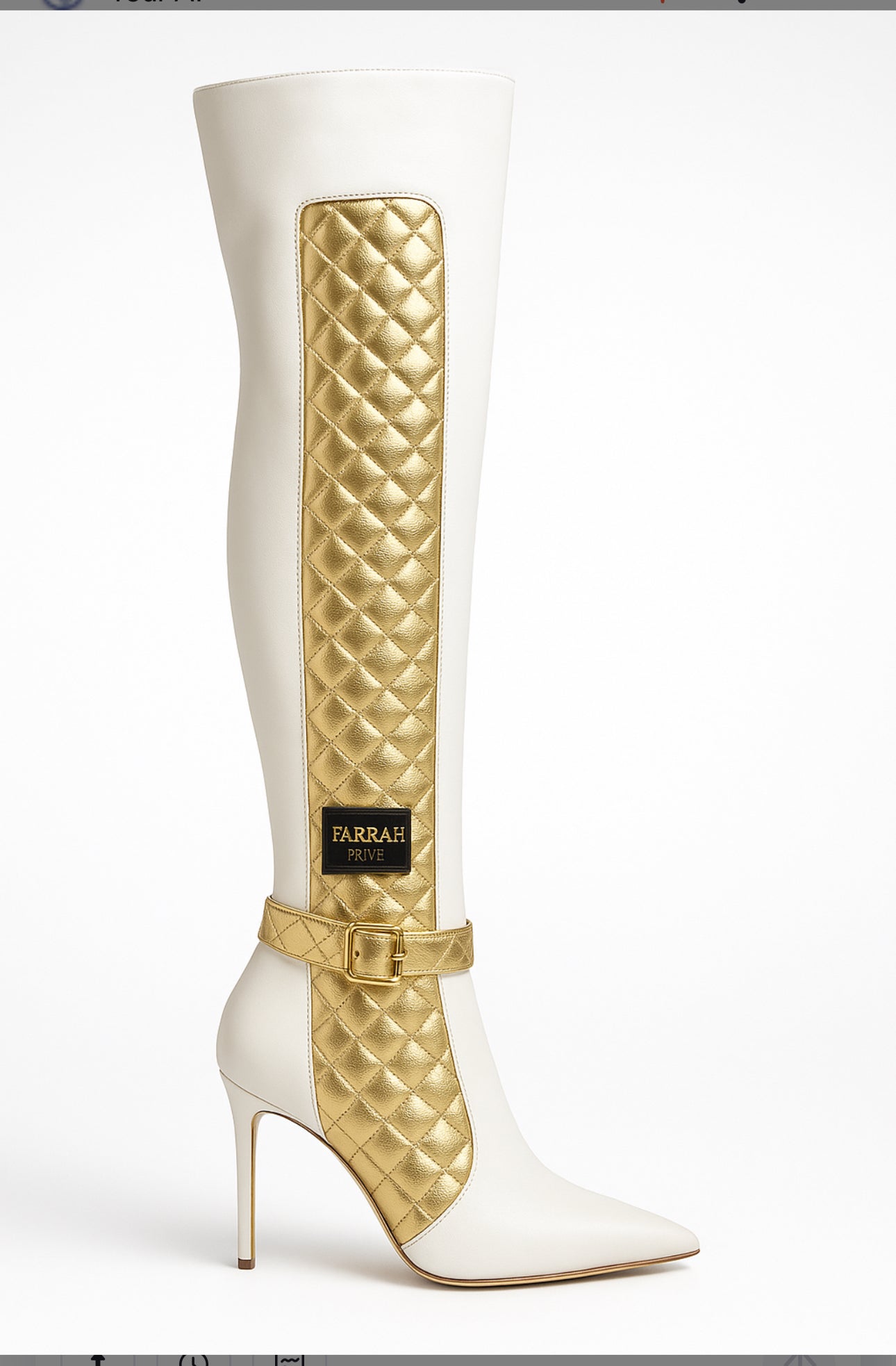 The Gilded Icon Boot — Vanilla Luxe & Royal Gold