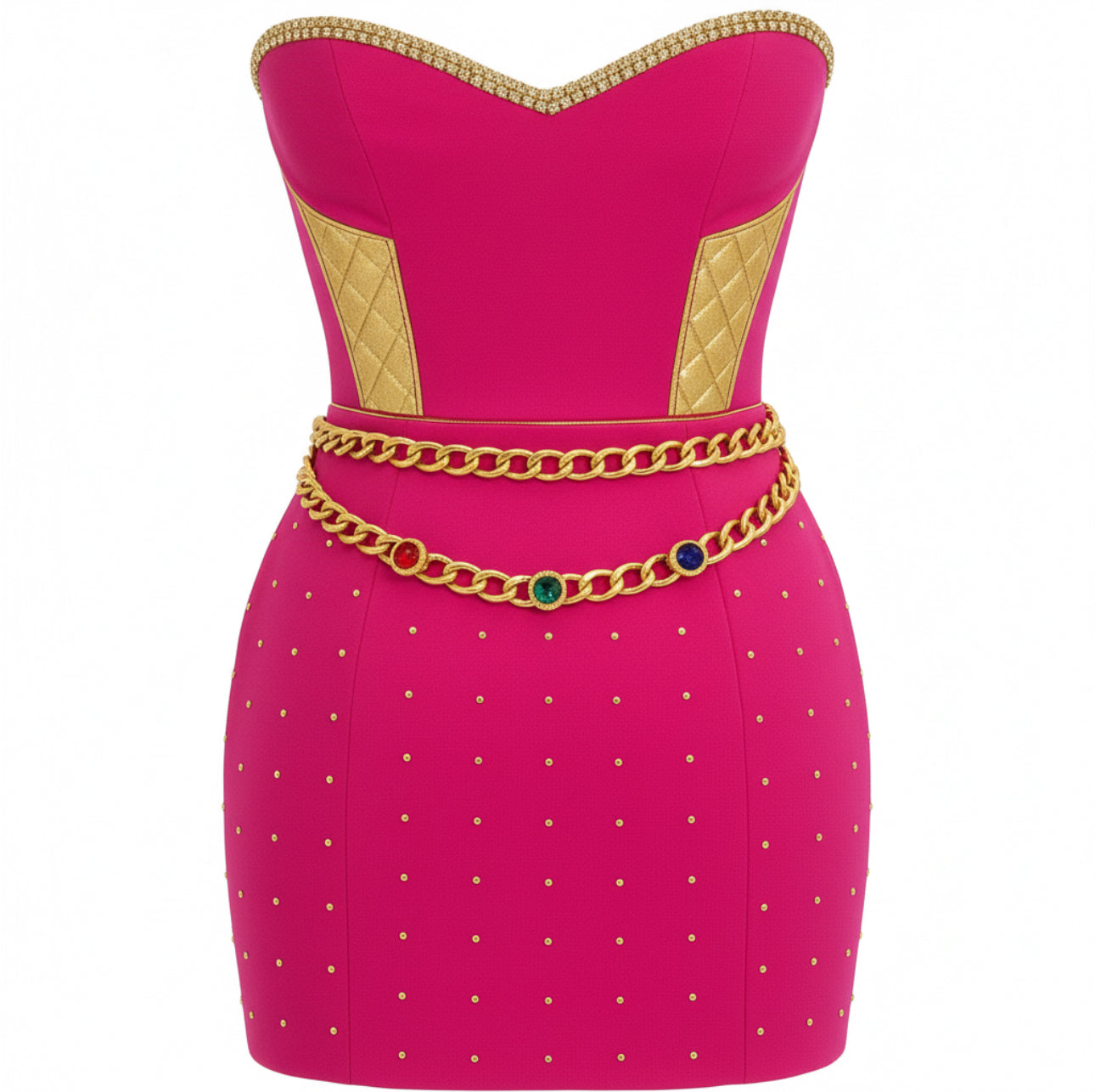 Royal Obsession™ Regal Chain Corset Mini
