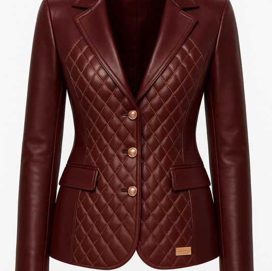 Farrah Privé Blazer – Sculpted Gold Edition (Crafted to Order)