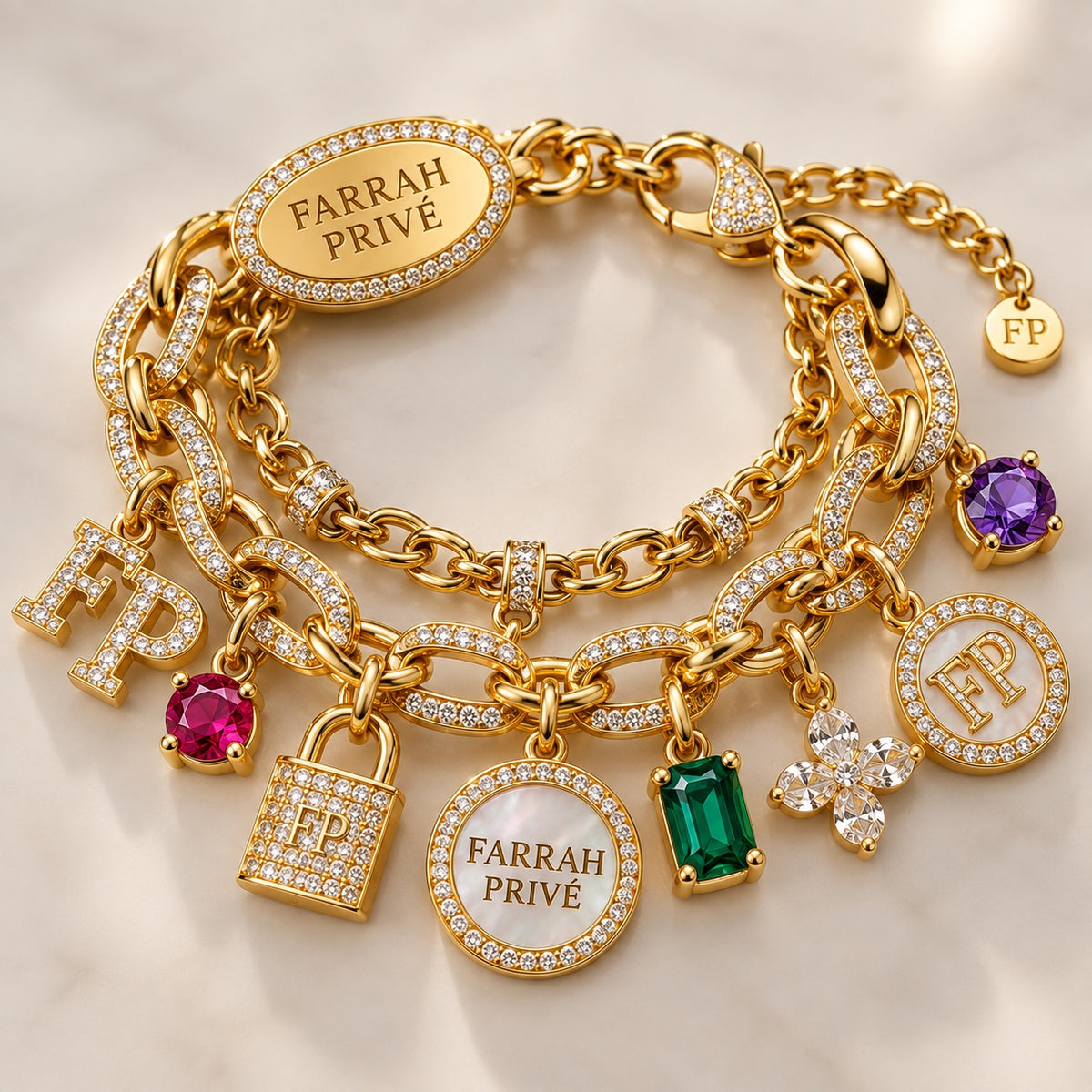Farrah Privé™ Signature Charm Bracelet