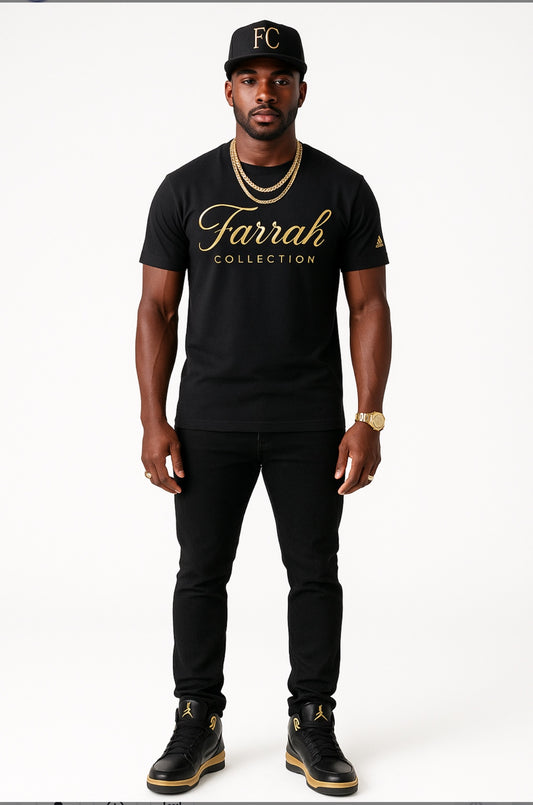 Farrah Collection Signature Black T-Shirt