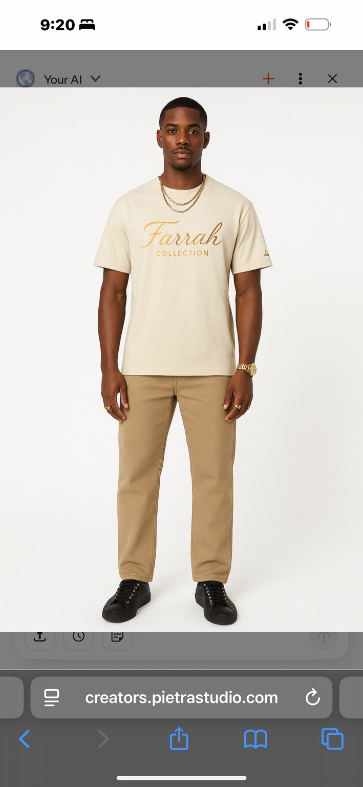 Farrah Collection Ivory T-Shirt