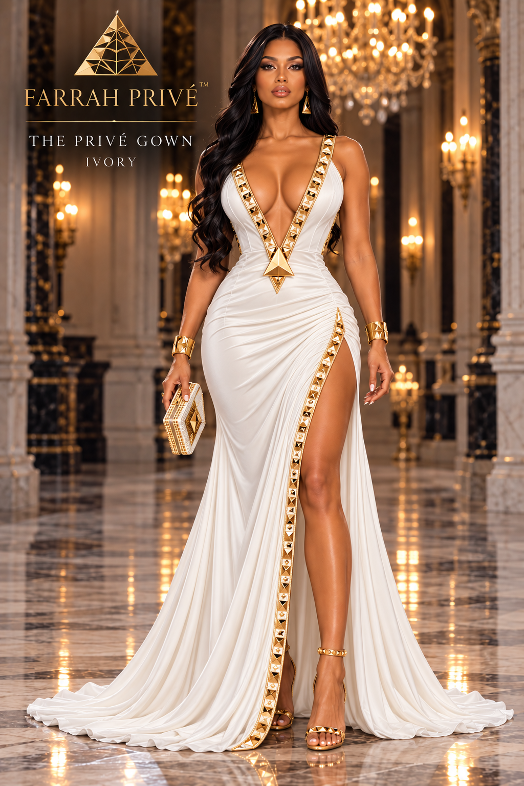 FARRAH PRIVÉ The Icon Gown Ivory