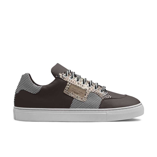 Farrah graphite and silver low-top sneaker