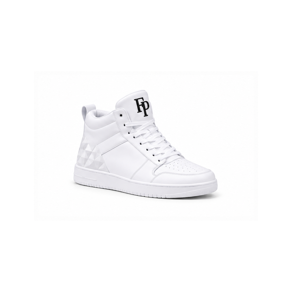 Farrah Privé™ Sculpted High-Top Sneakers – White