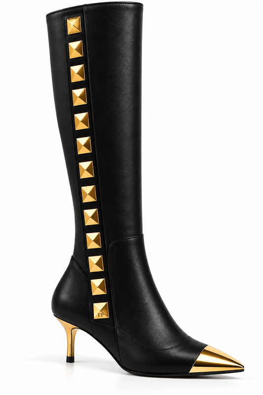 Farrah Privé™ Black Signature Point Heel Boot