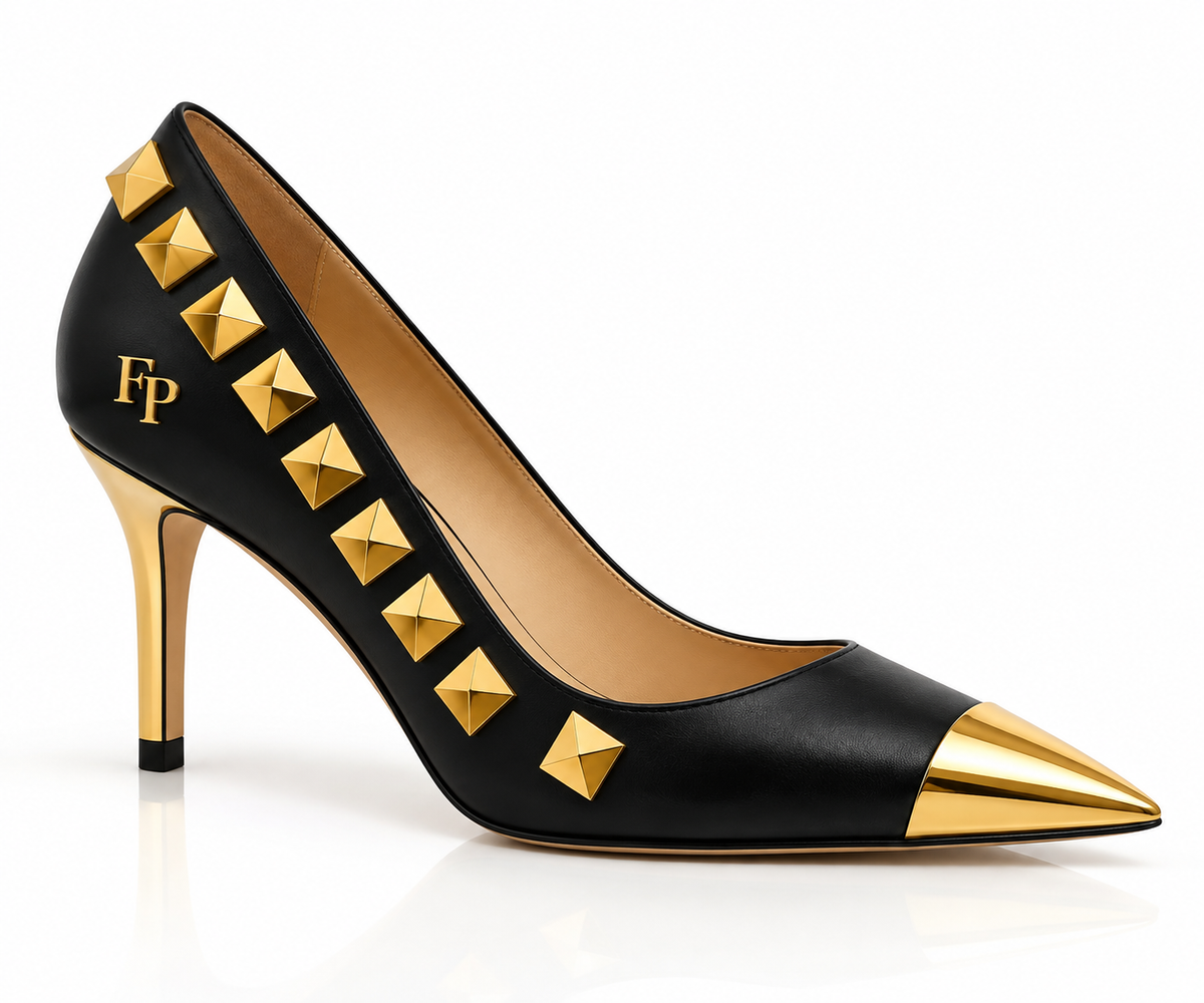 Farrah Privé™ Black Signature Mid-Heel Pump