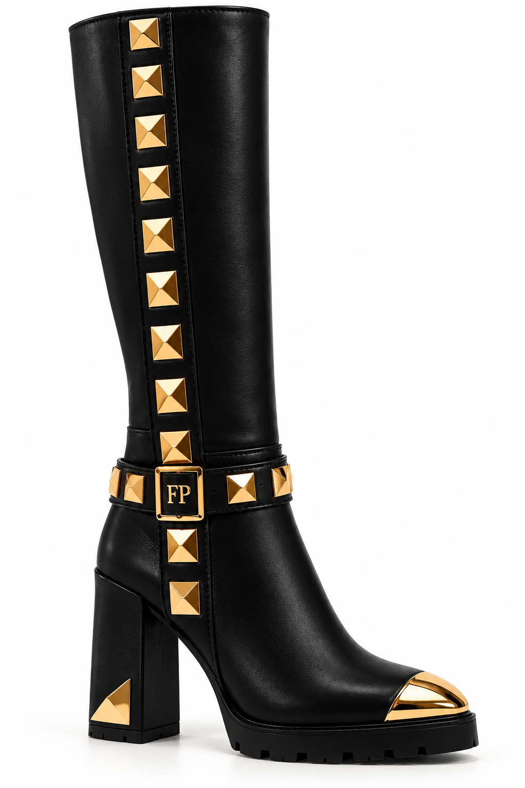 Farrah Privé™ Black Signature Wide Heel Boot