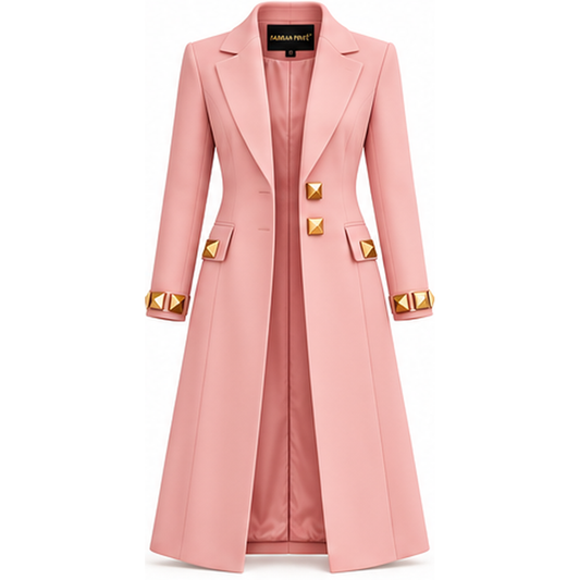 Farrah Privé™ Blush Pink Pyramid Signature Tailored Coat