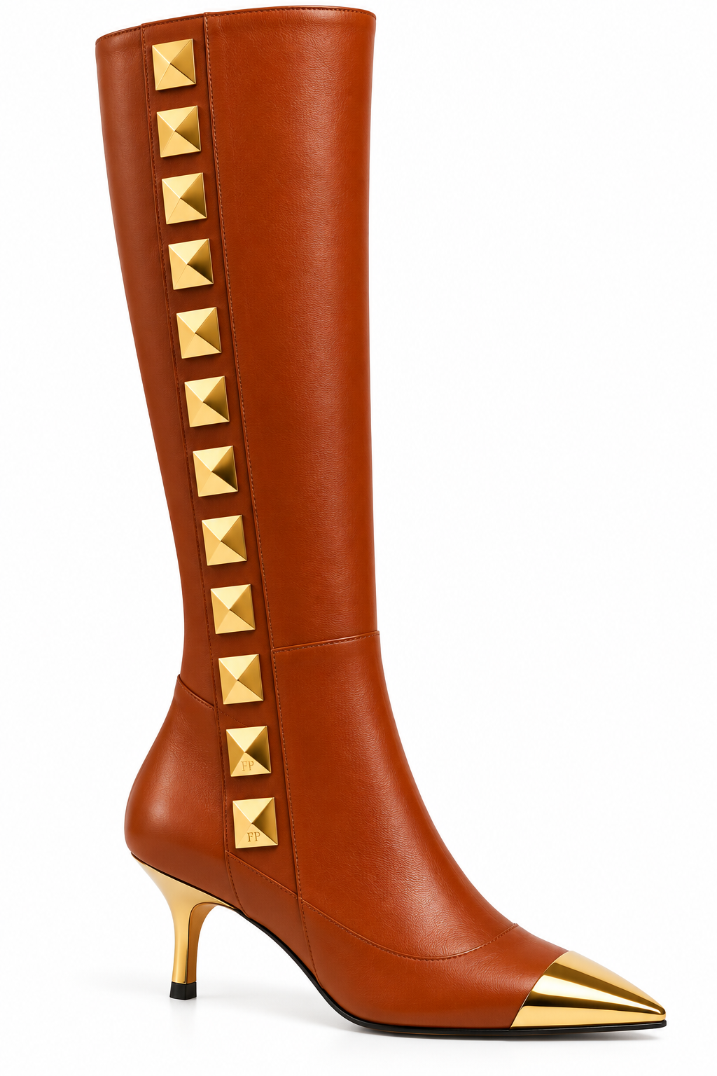 Farrah Privé™ Cognac Signature Point Heel Boot