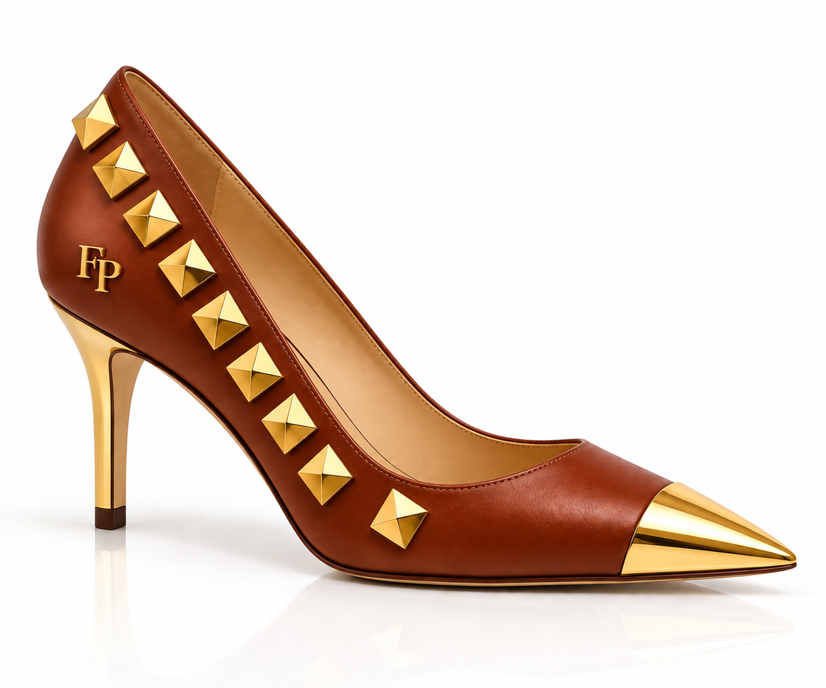 Farrah Privé™ Cognac Signature Mid-Heel Pump