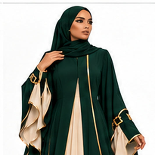 Farrah Privé™ Emerald Pyramid Signature Abaya
