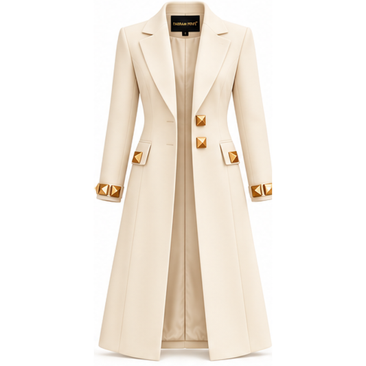 Farrah Privé™ Ivory Pyramid Signature Tailored Coat