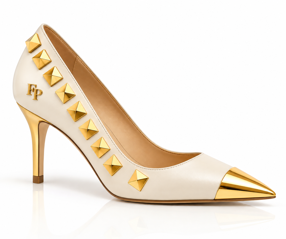 Farrah Privé™ Ivory Signature Mid-Heel Pump