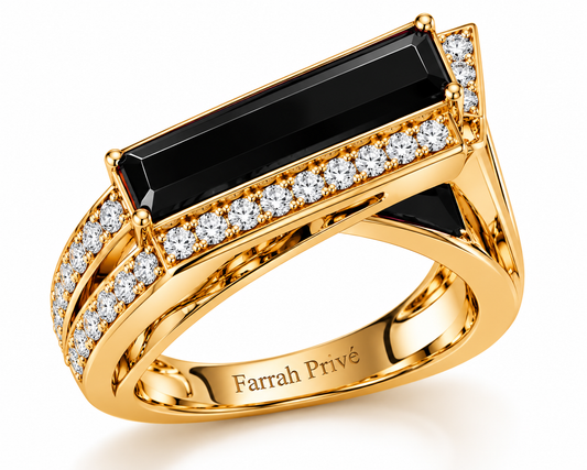 Farrah Privé™ Onyx Architectural Signature Ring