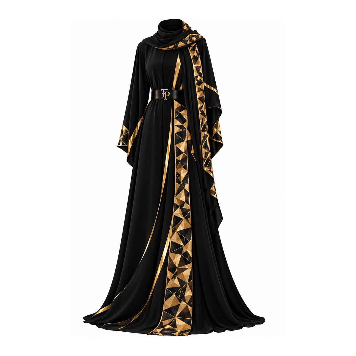 Farrah Collection Signature Gold Abaya