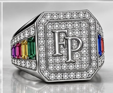 Farrah Privé™ Multicolor FP Signet Ring — Silver