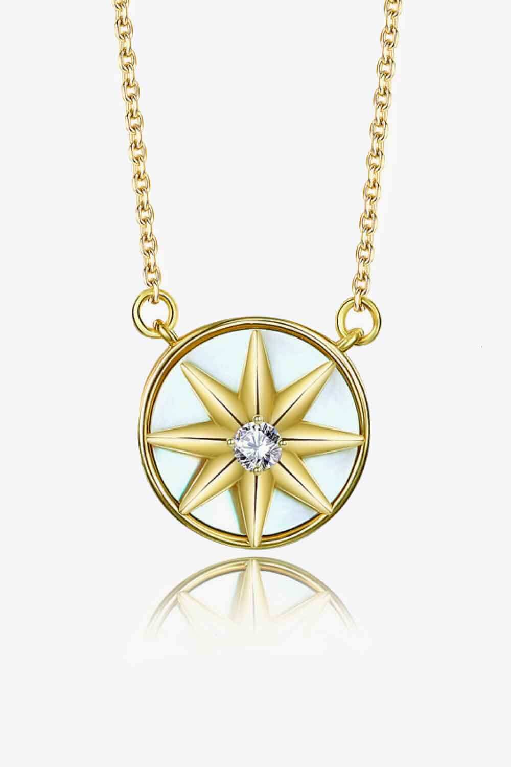 Cubic Zirconia Star Pendant Necklace